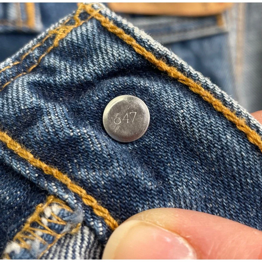 Levi's 501 Original Fit Jeans Men 36x30 Blue Medium Wash Button Fly Denim‎